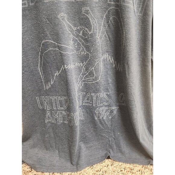 VTG Led Zeppelin United States Of America 1977 Concert Tour T Shirt Size XL - Picture 3 of 5